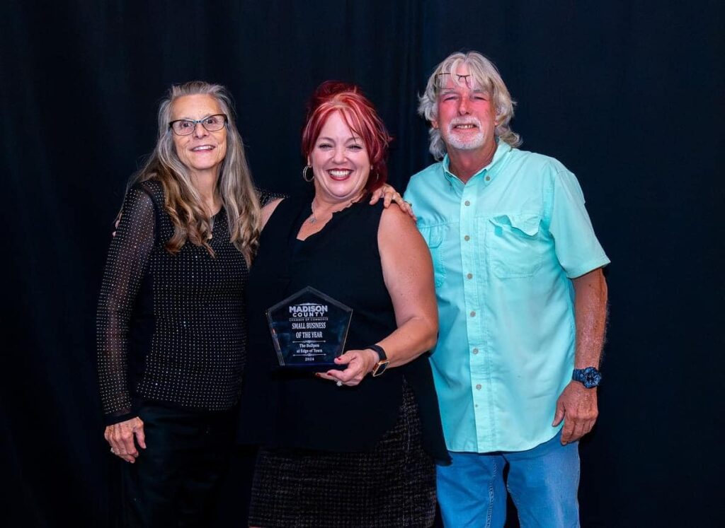 Edge of Town owners Bill and Deb Eckert and Kym Eggers